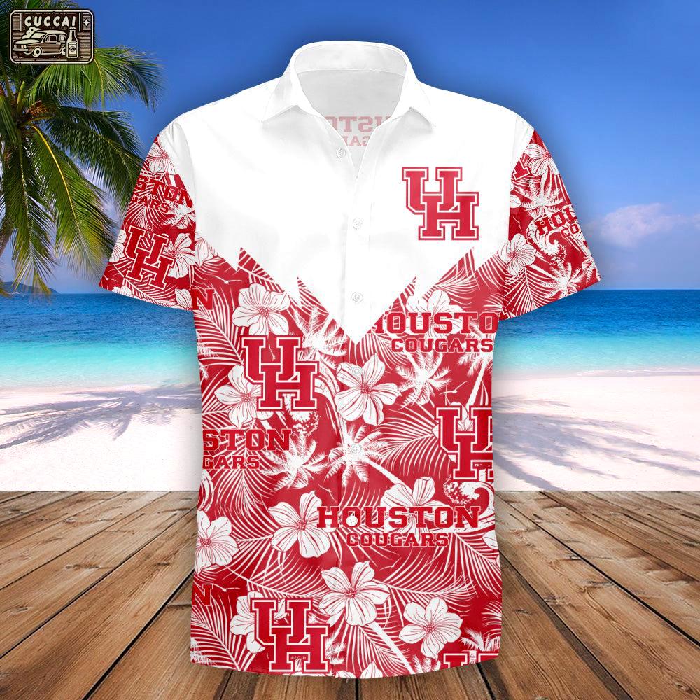 Houston cougars hawaii shirt tropical seamless ncaa Hawaii Shirt Shorts & Flip Flops
