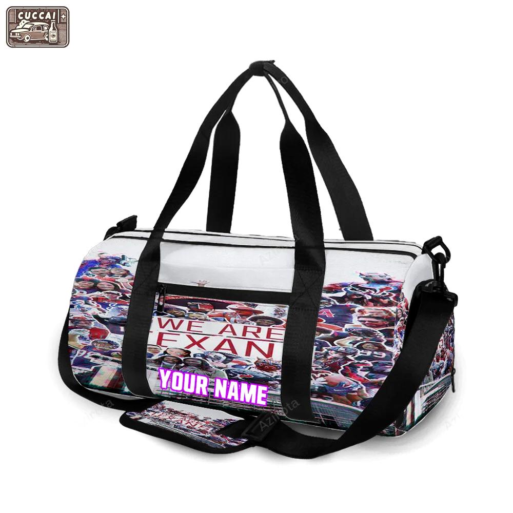 Houston texans we are texans2 personalized name travel bag gym bag 1991 Travel Bag