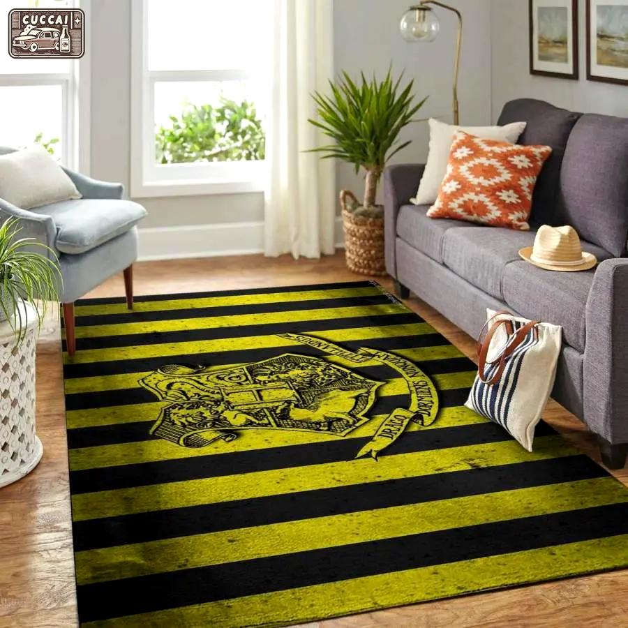 Huflepuff harry potter area rug living room rug home decor floor decor rcdd81f31495 Rectangle Rug