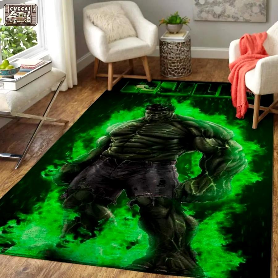 Hulk area rug living room rug home decor marvel superhero decor rcdd81f30860 Rectangle Rug