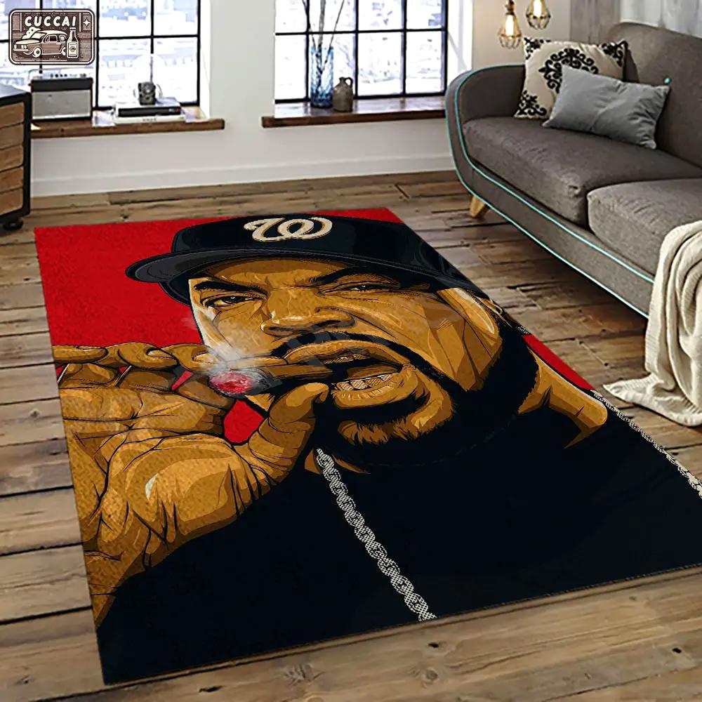 Ice cube rapper hiphop music retangle carpet area rug home decor best gift for fan and friends ic14 Rectangle Rug