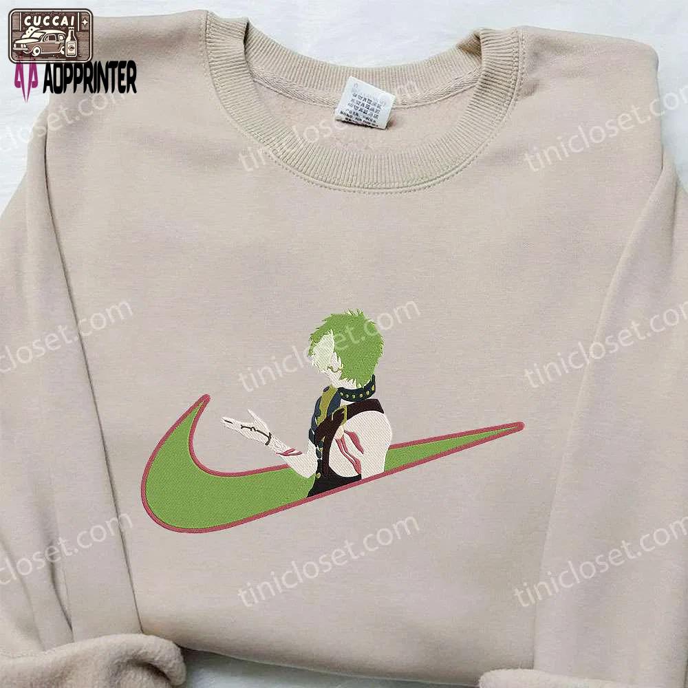 Ikoma x nike swoosh anime hoodie & koutetsujou no kabaneri shirt: embroidered nike inspired collection Embroidered Shirt