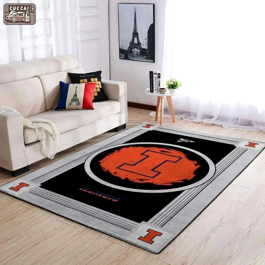 Illinois fighting illinirug ncaa carpet rug living room 20030353 1 Rectangle Rug