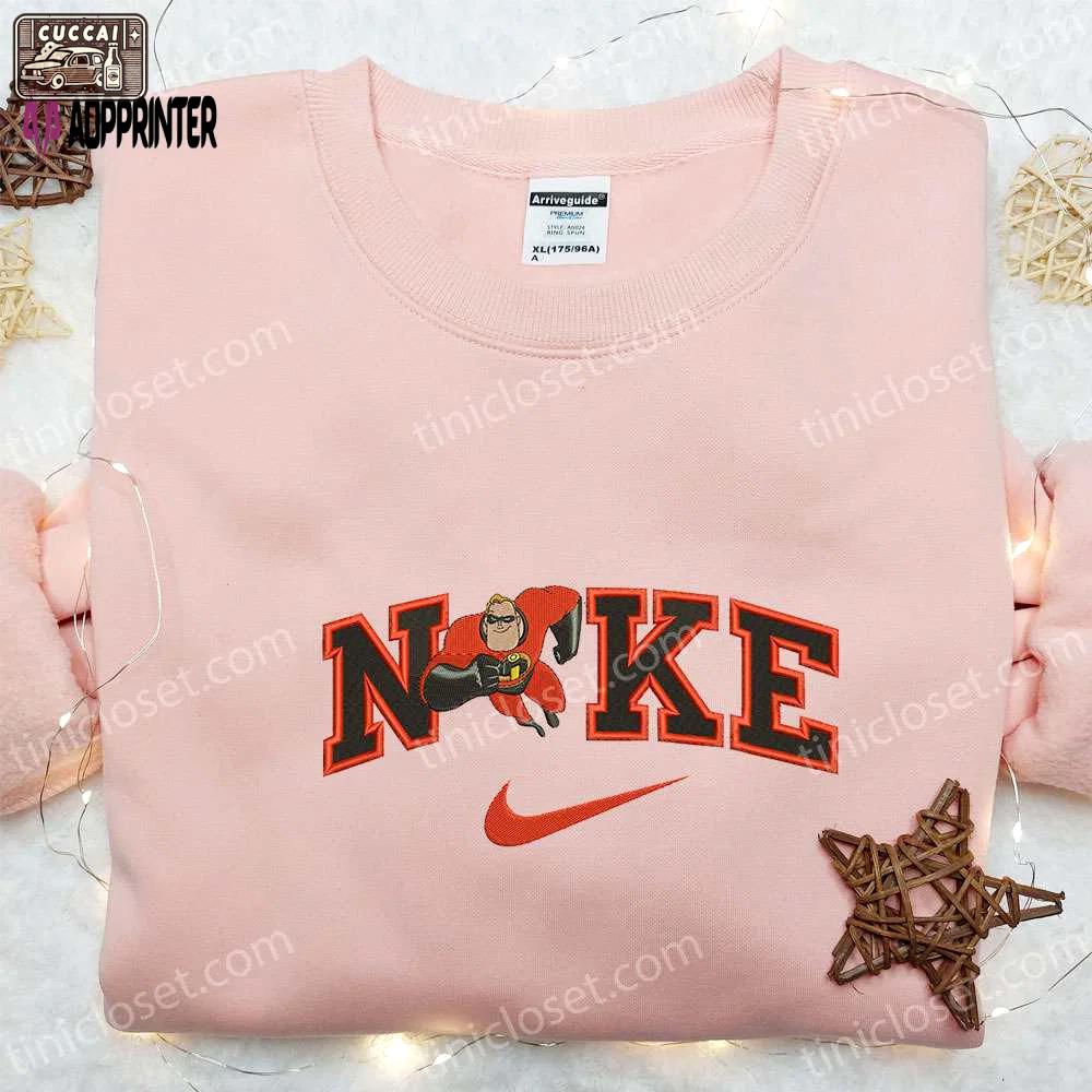 Incredible nike inspired cartoon embroidered shirt by bob parr Embroidered Shirt