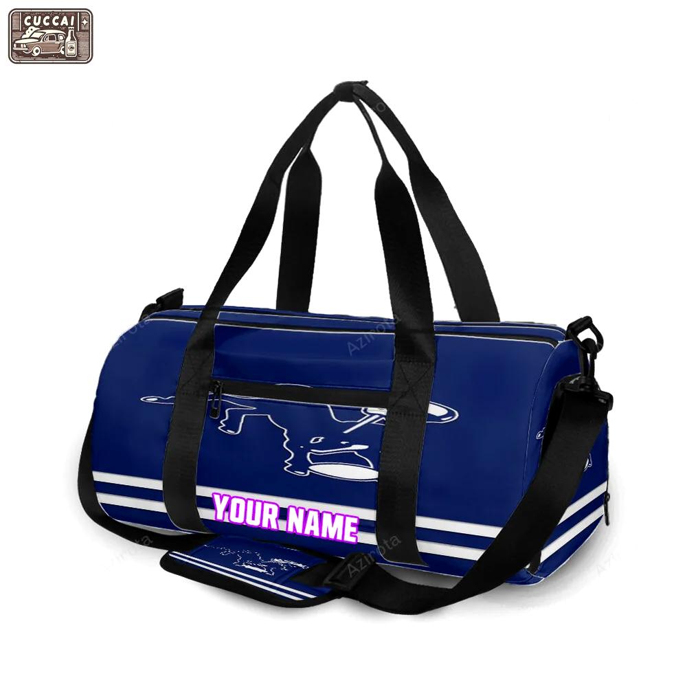 Indianapolis colts horse helmet navy personalized name travel bag gym bag 1195 Travel Bag
