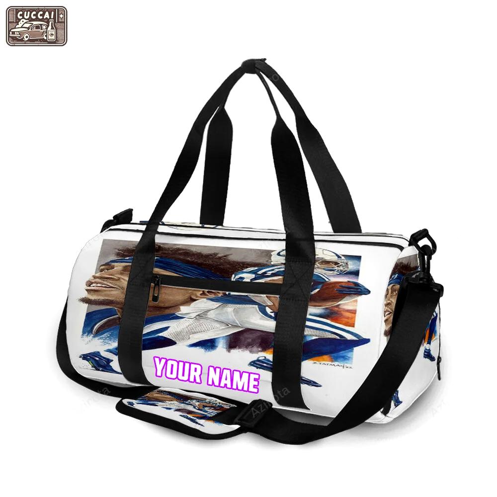 Indianapolis colts jonathan taylor5 personalized name travel bag gym bag 1614 Travel Bag