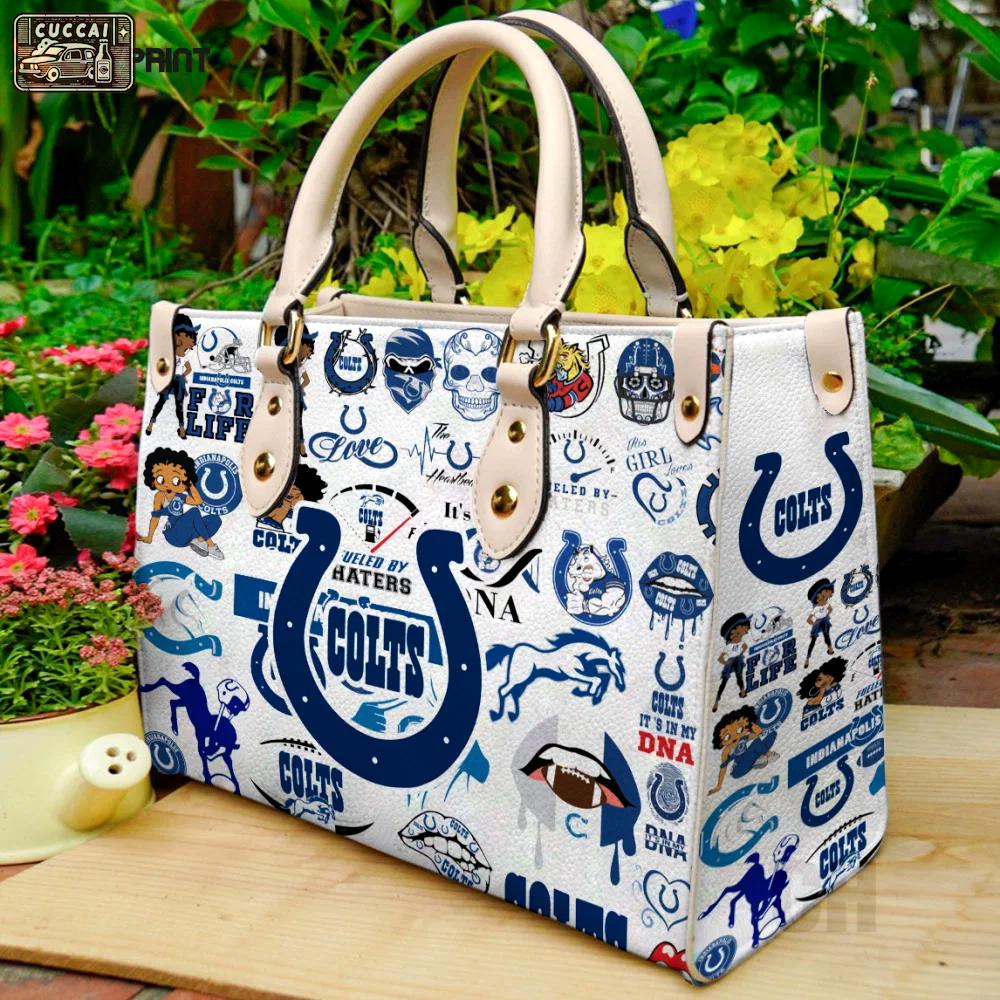 Indianapolis colts leather bag for women gift 1451 Women Leather Hand Bag