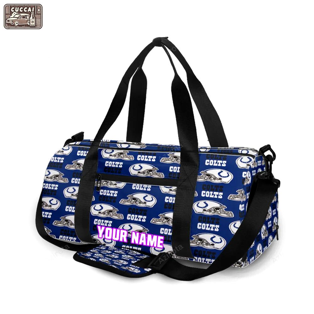 Indianapolis colts4 personalized name travel bag gym bag 1361 Travel Bag
