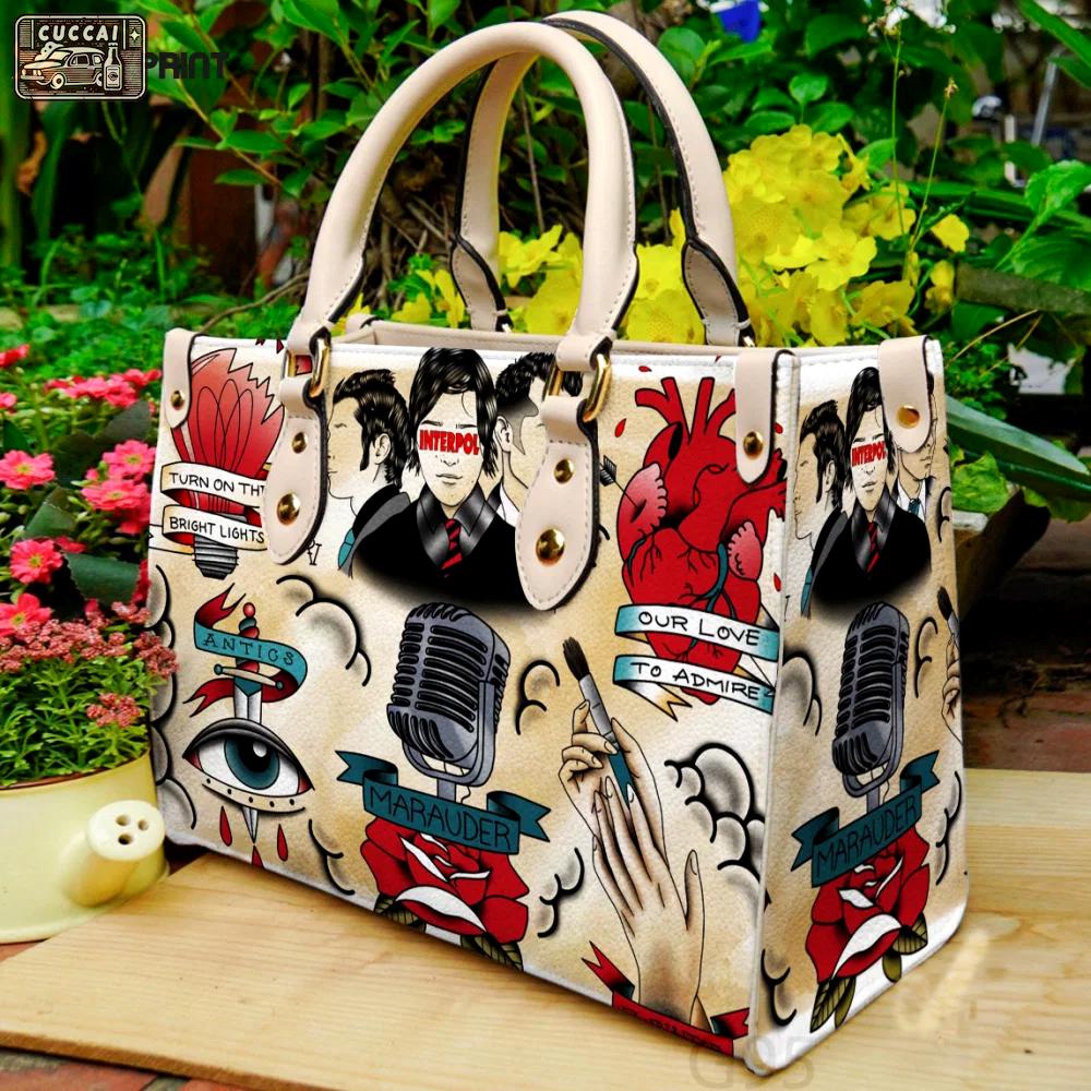 Interpol lover leather bag for women gift 1853 Women Leather Hand Bag