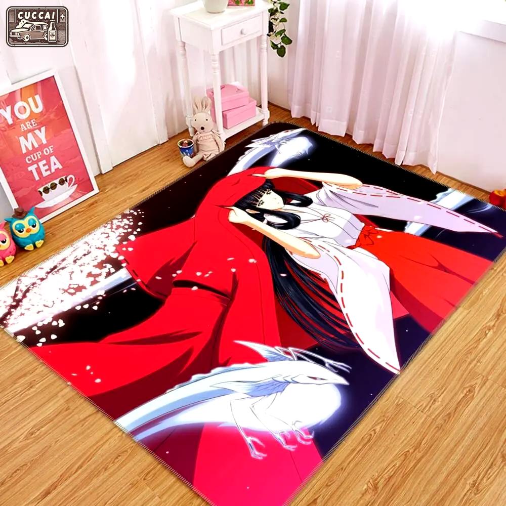 Inuyasha anime 25 area rug living room and bed room rug rug regtangle carpet floor decor home decor Rectangle Rug