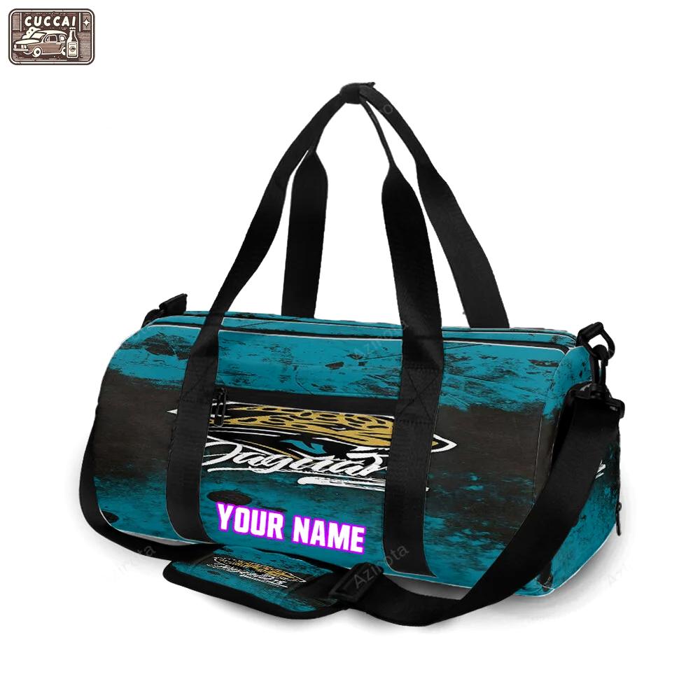 Jacksonville jaguars emblem v6 personalized name travel bag gym bag 1457 Travel Bag