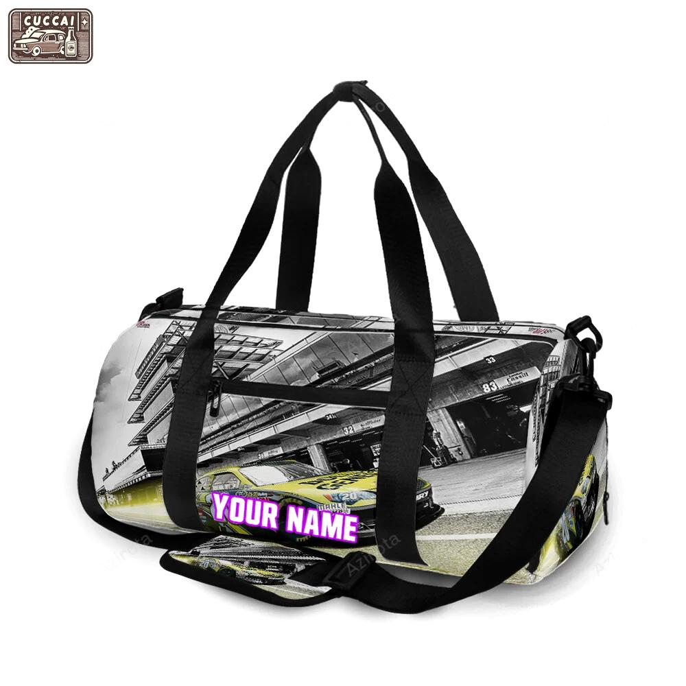 Joe gibbs racing car2 personalized name travel bag gym bag 1723 Travel Bag