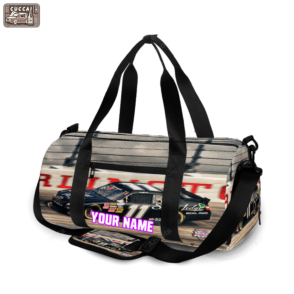 Joe gibbs racing car8 personalized name travel bag gym bag 281 Travel Bag