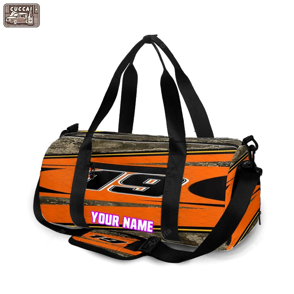 Joe gibbs racing martin truex jr3 personalized name travel bag gym bag 1432 Travel Bag