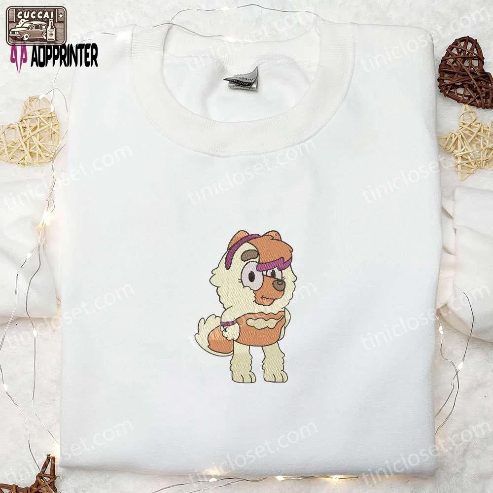 Judo embroidered shirt & bluey cartoon hoodie: best gift idea for judo fans Embroidered Shirt