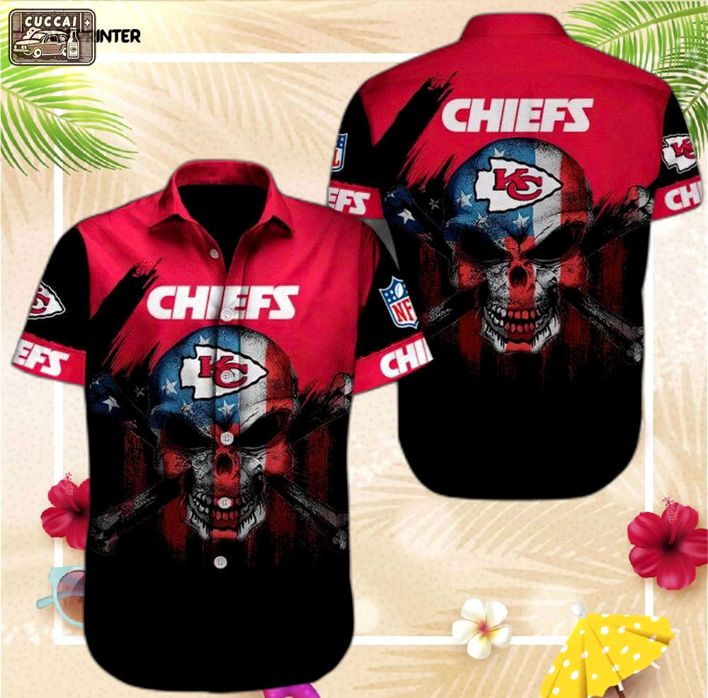 Kansas city chiefs nfl football sport cool hawaiian shirt Hawaii Shirt