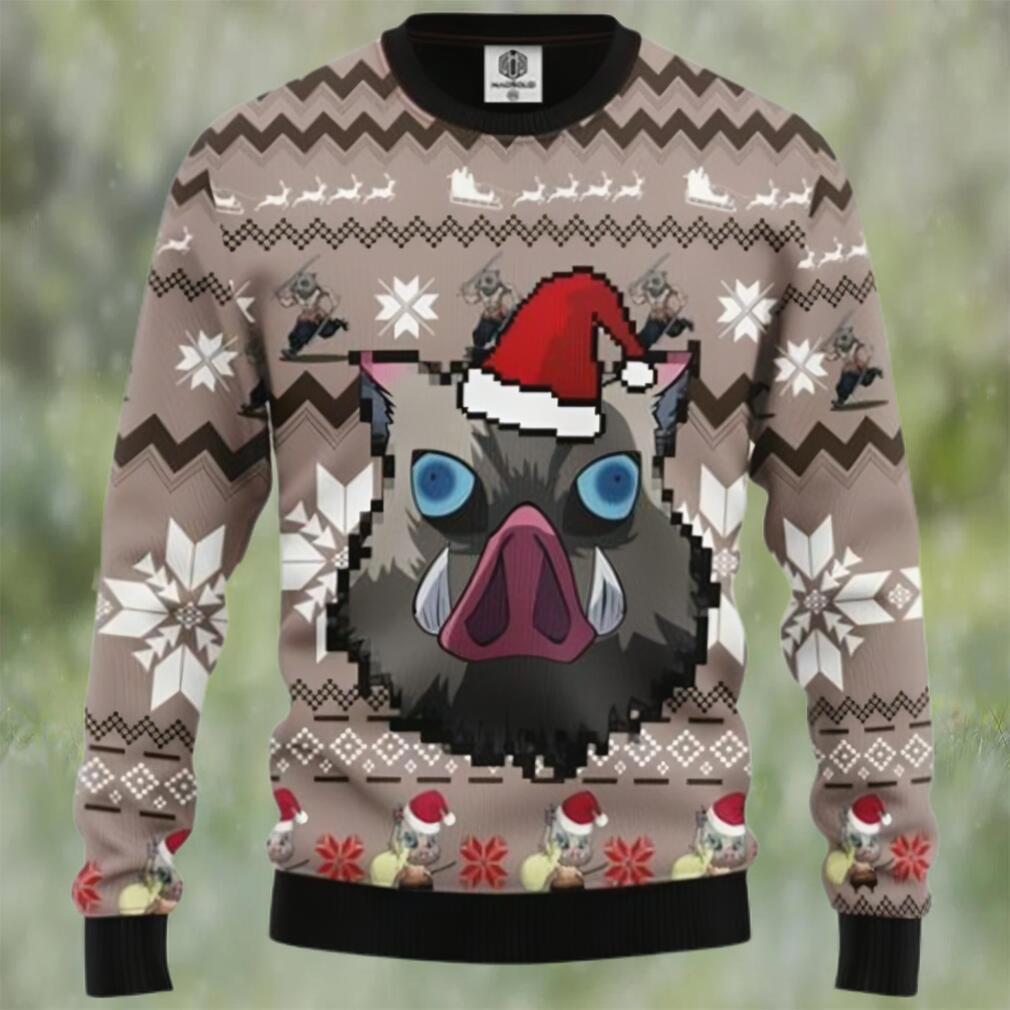 Kimetsu no yaiba hashibira demon slayer chibi demon slayer ugly christmas sweater Christmas Ugly Sweater
