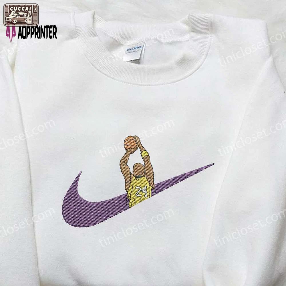 Kobe bryant lakers embroidered shirt: nike x nba collaboration – shop now! Embroidered Shirt