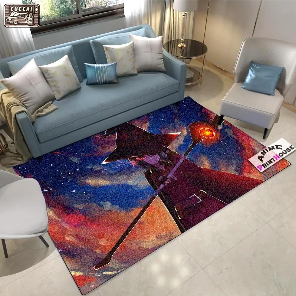 Konosuba area rugs megumin arch wizard anime living room carpet home rug regtangle carpet floor decor home decor Rectangle Rug