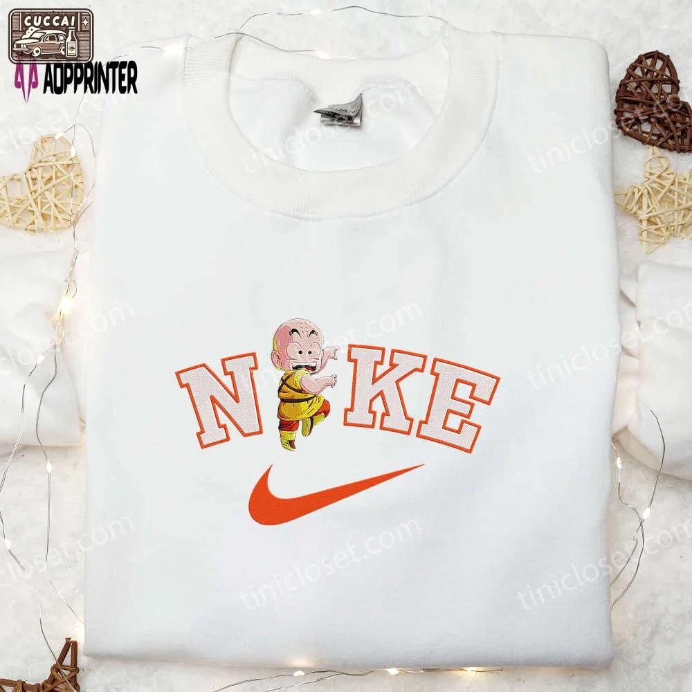 Krillin nike embroidered shirt & dragon ball hoodie anime x nike collection Embroidered Shirt