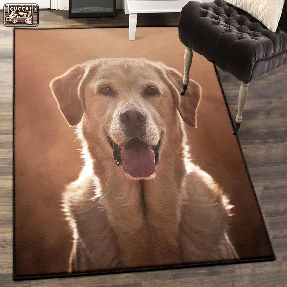 Labrador dog carpets for living room, labrador rug Rectangle Rug