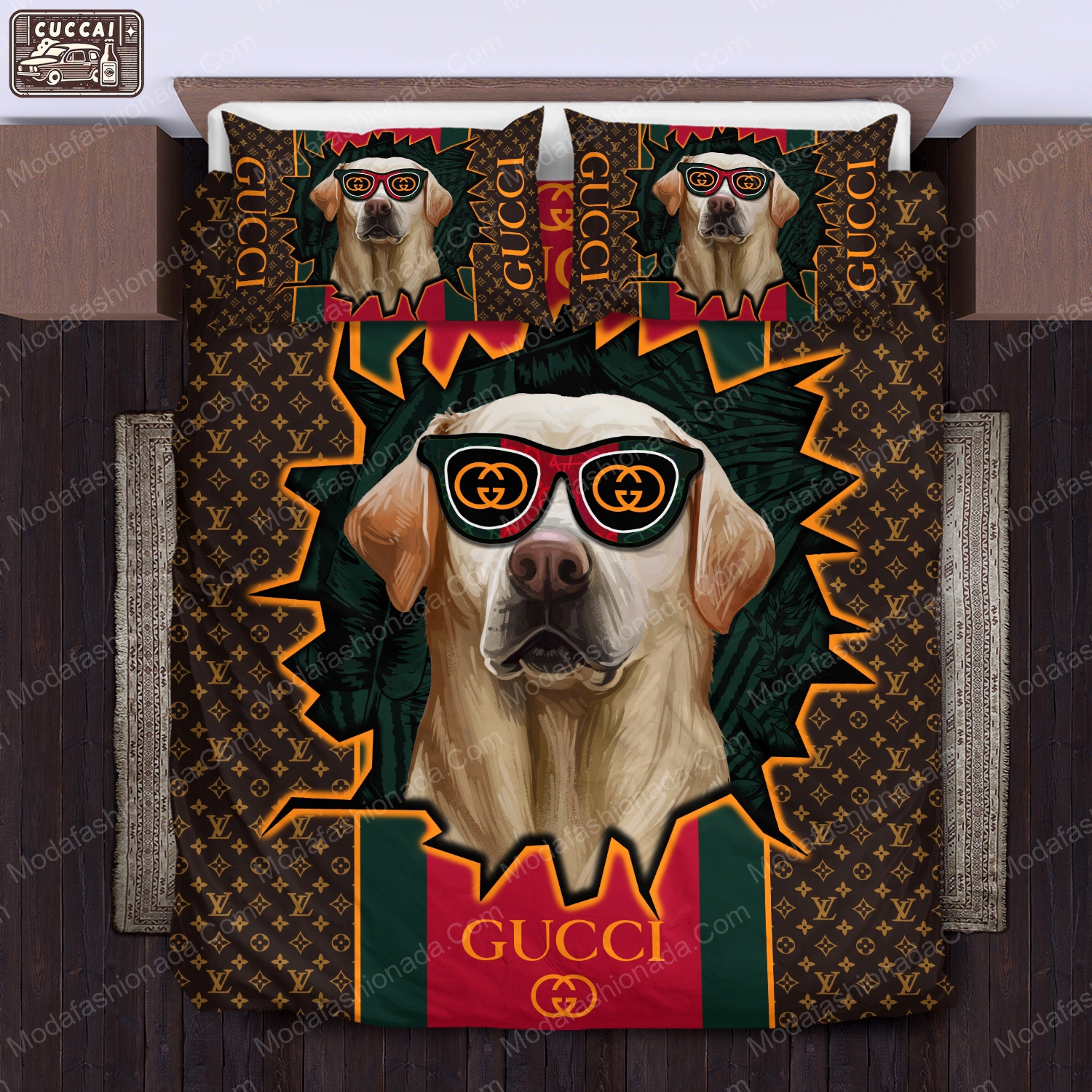 Labrador retrievers gucci bedding sets home decoration Bedding Sets