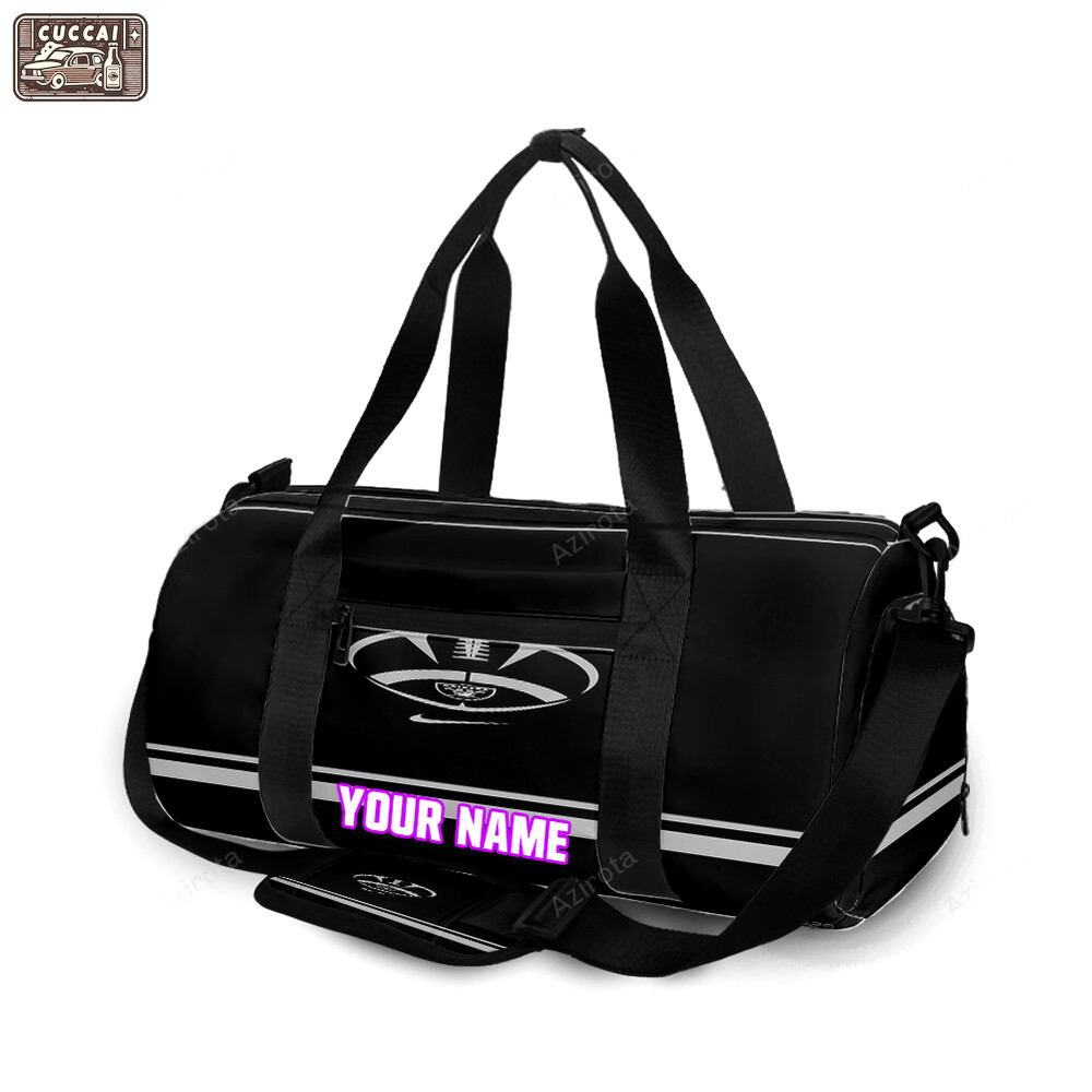 Las vegas raiders ball2 personalized name travel bag gym bag 1667 Travel Bag