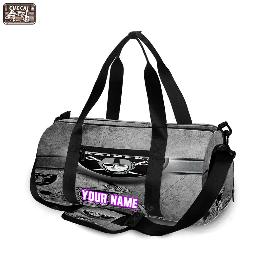 Las vegas raiders logo art vintage2 personalized name travel bag gym bag 1923 Travel Bag
