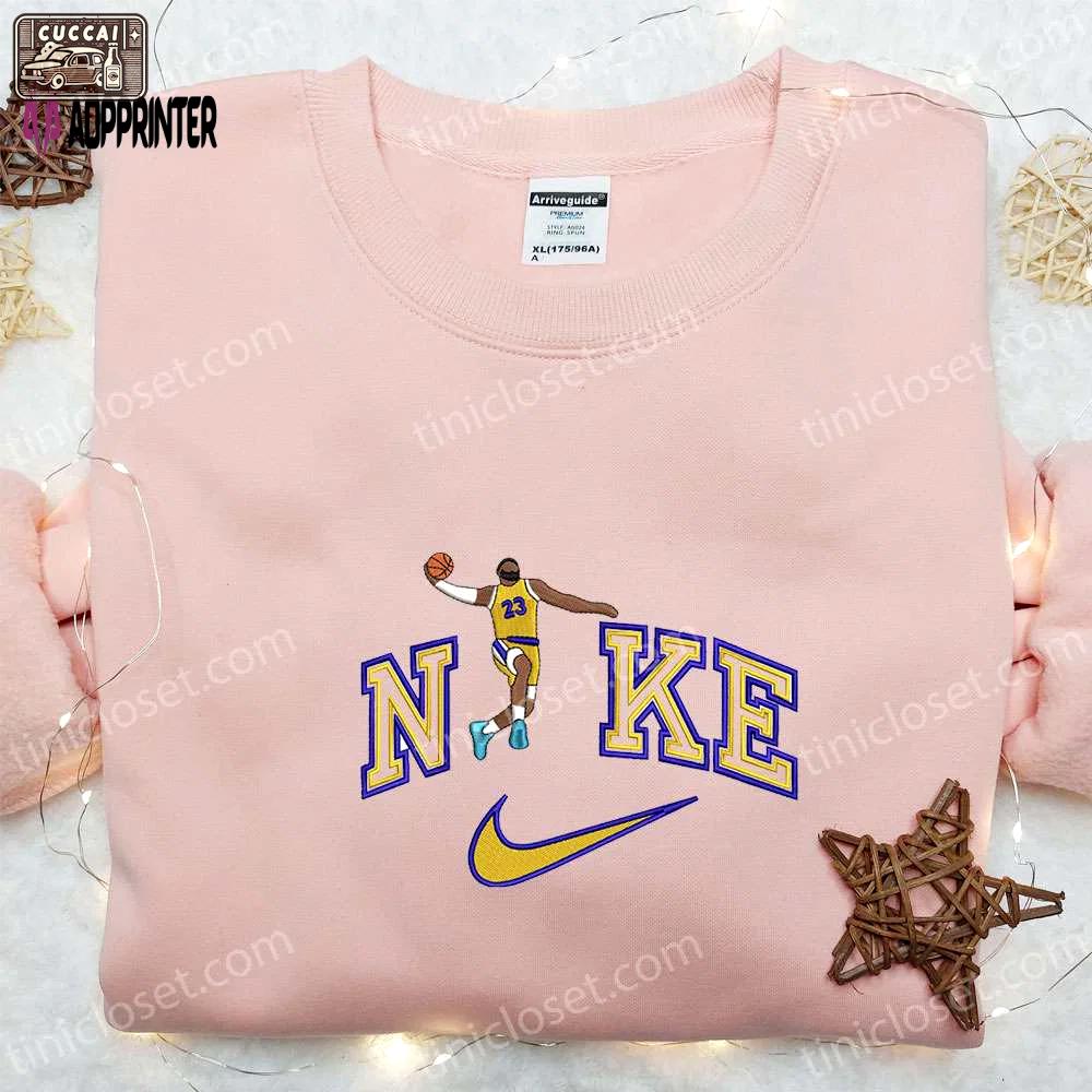 Lebron james x nike nba sport embroidered shirt: celebrity-inspired nike shirt Embroidered Shirt