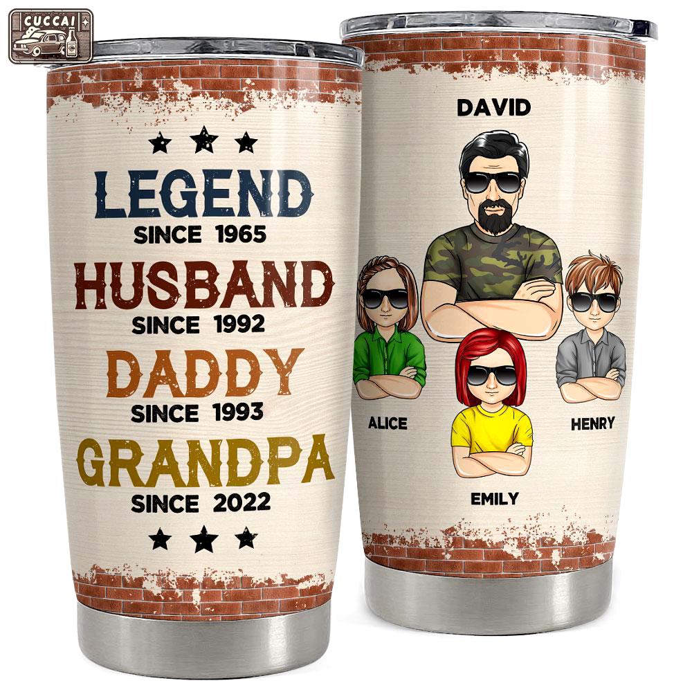 Legend husband daddy personalized tumbler cup Personalized Tumbler