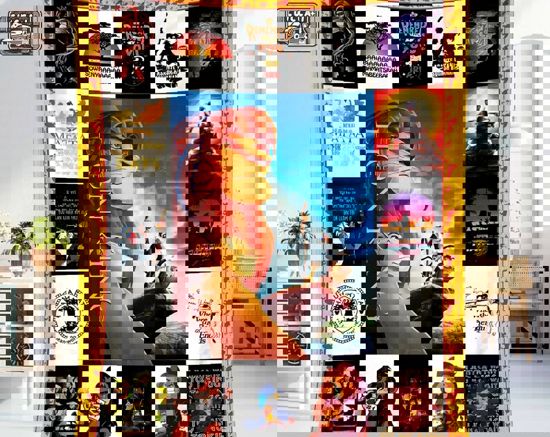 Lion king movie fleece blanket, lion king simba throw blanket for couch sofa, christmas gift, lion king gift, hakuna matata Quilt Blanket