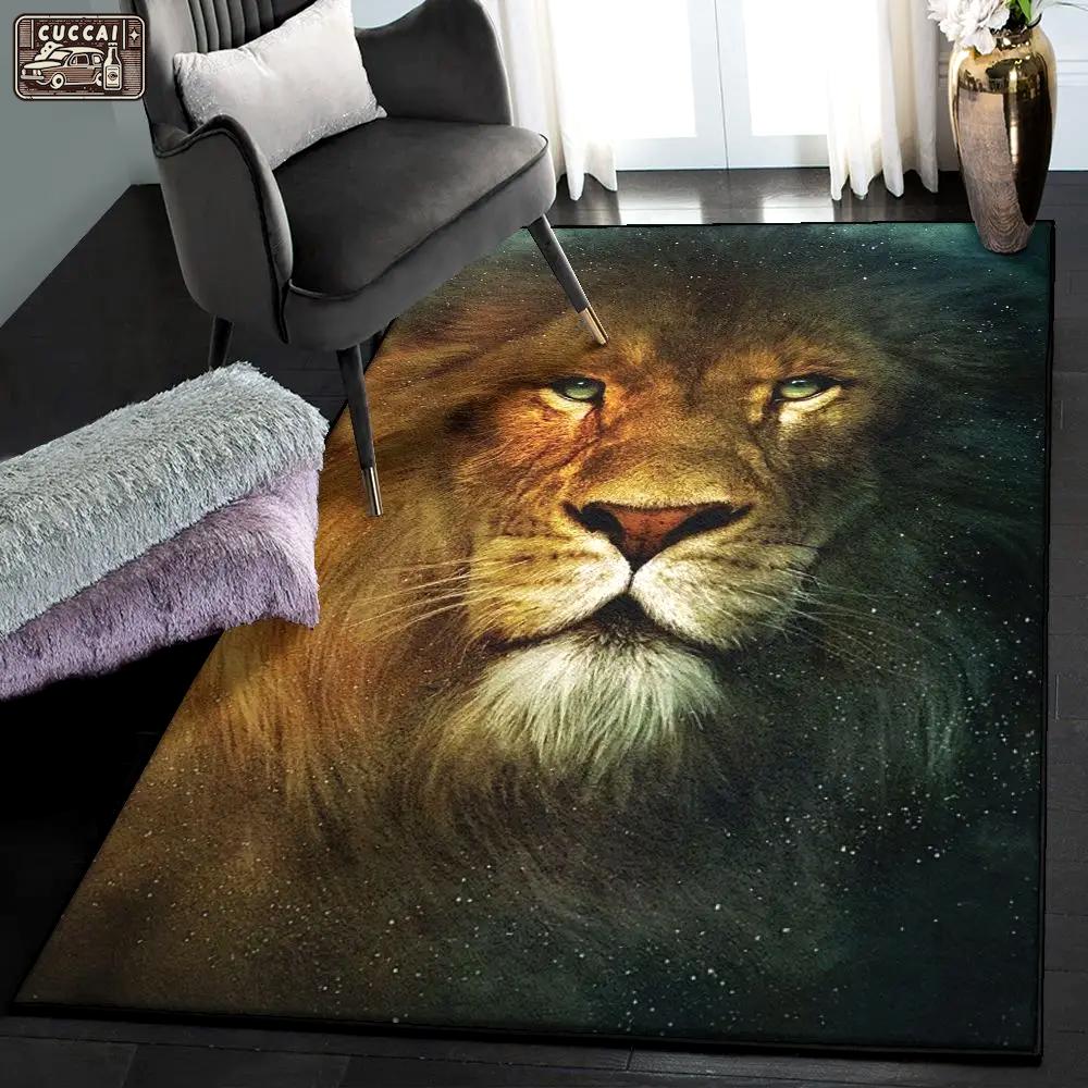 Lion kitchen rugs, lion rug Rectangle Rug