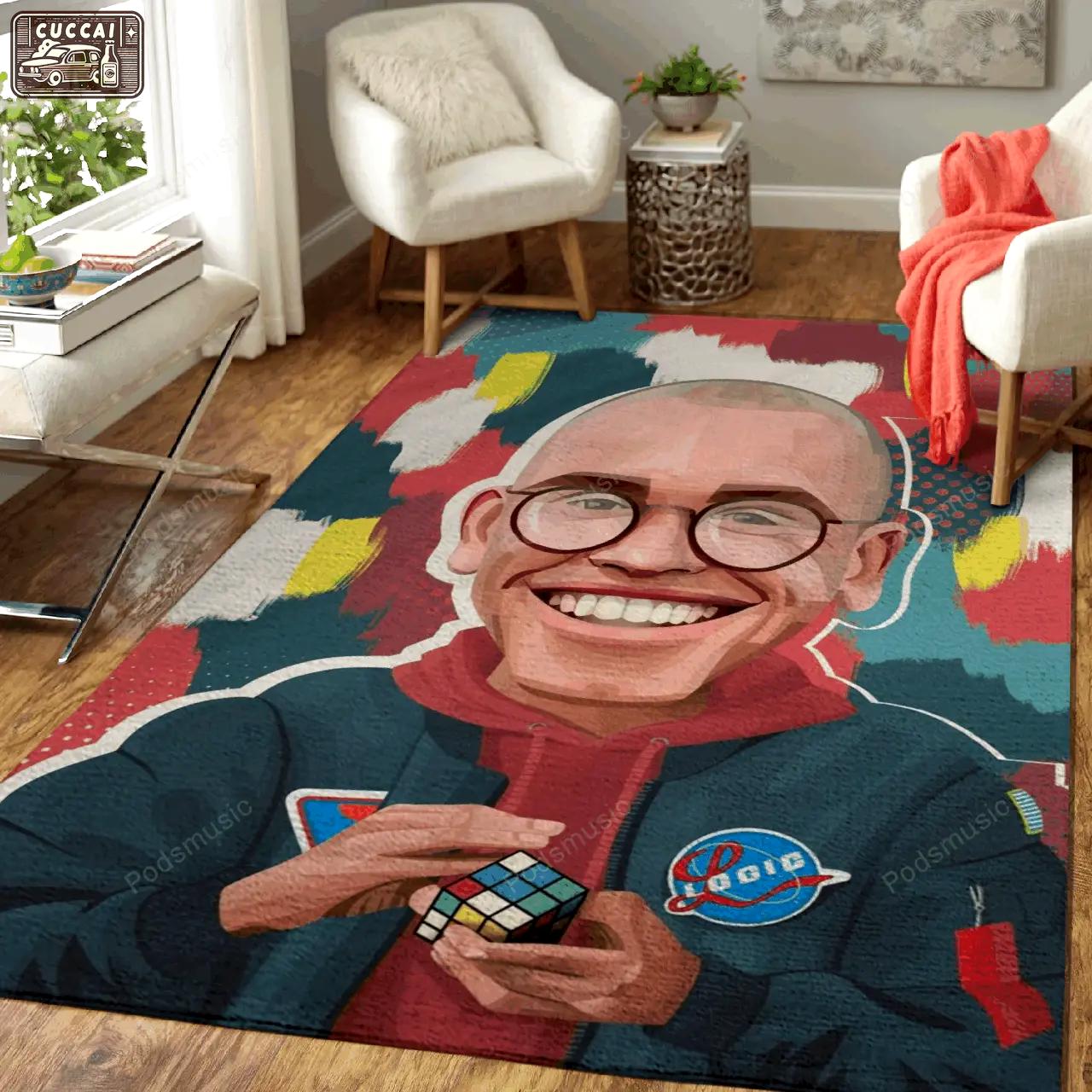 Logic list music art for fans area rug living room carpet rug regtangle carpet floor decor home decor Rectangle Rug