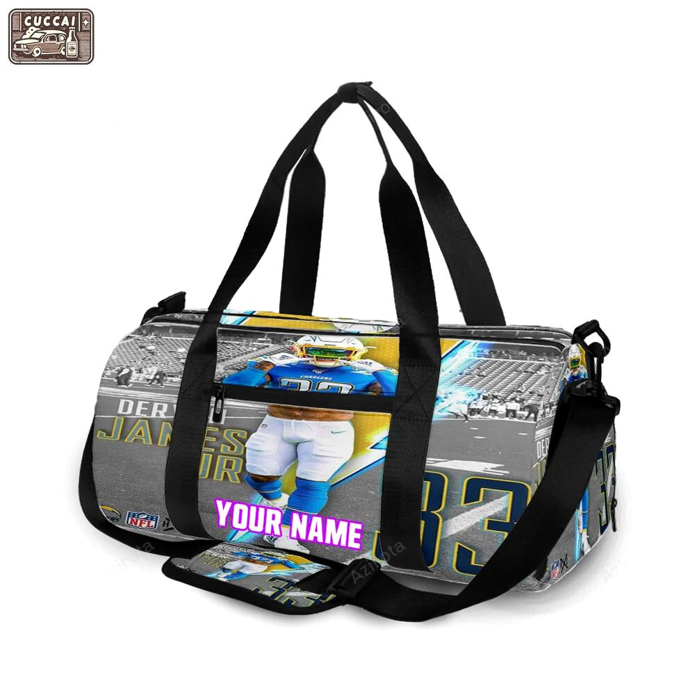 Los angeles chargers bronny james4 personalized name travel bag gym bag 1986 Travel Bag