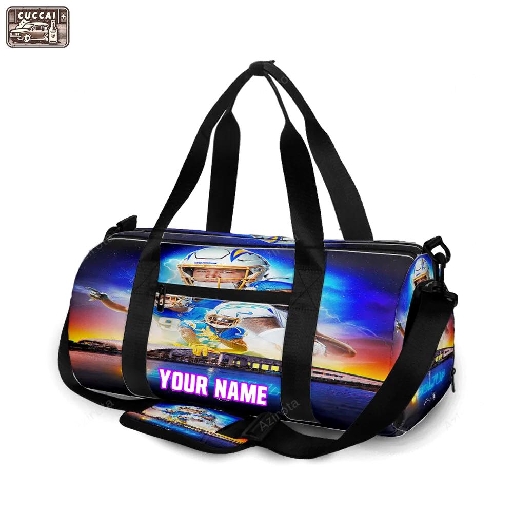 Los angeles chargers this is the way v5 personalized name travel bag gym bag 1554 Travel Bag