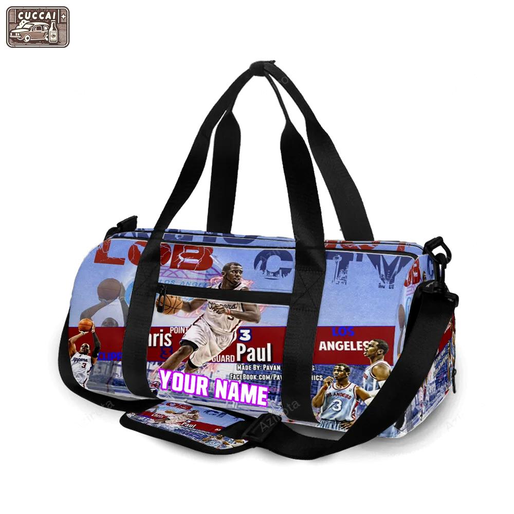 Los angeles clippers chris paul 3 personalized name travel bag gym bag 959 Travel Bag