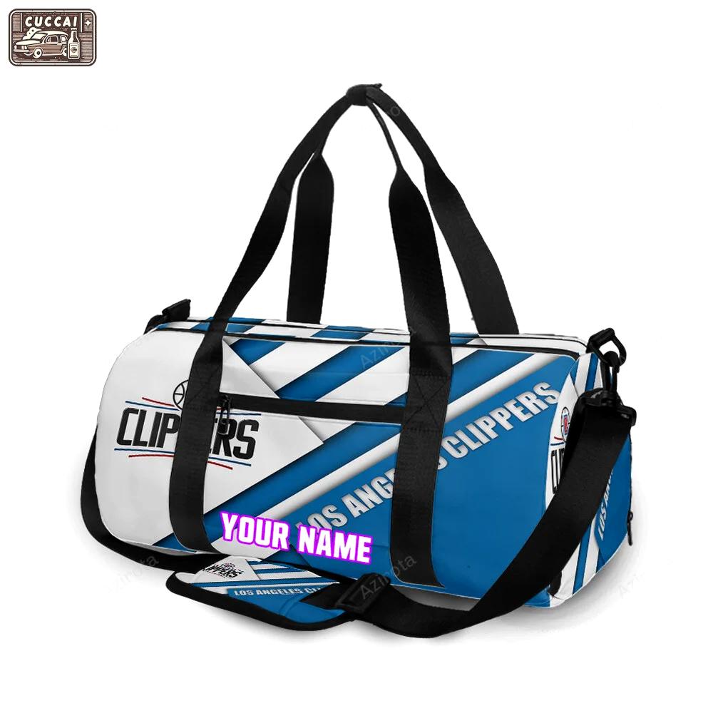 Los angeles clippers flag2 personalized name travel bag gym bag 742 Travel Bag
