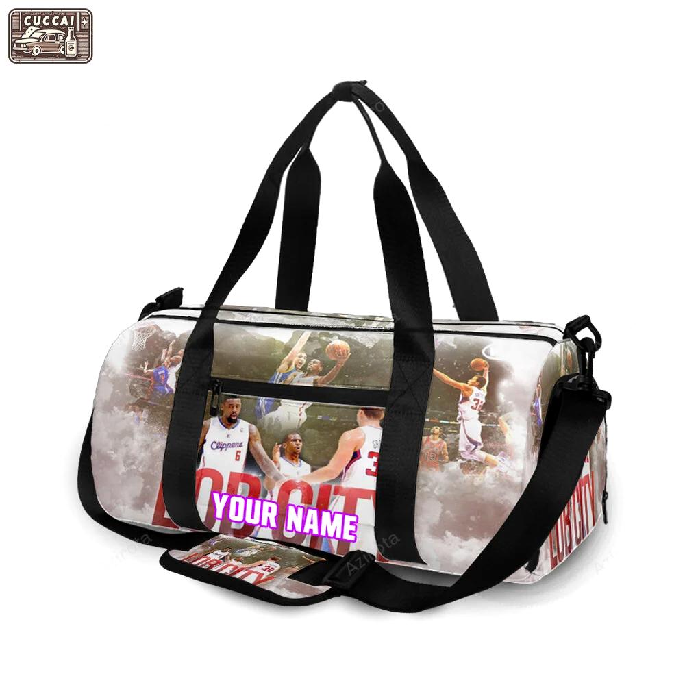 Los angeles clippers lob city1 personalized name travel bag gym bag 1462 Travel Bag