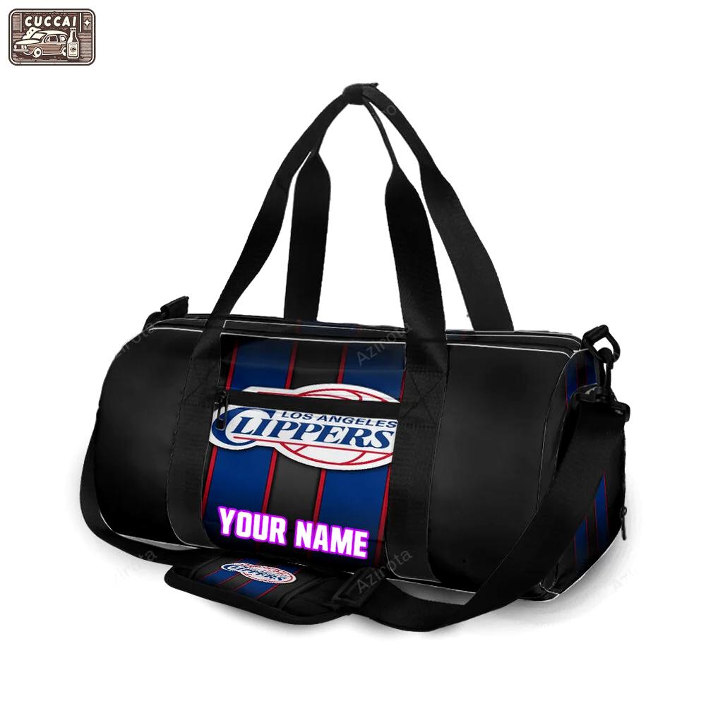 Los angeles clippers logo personalized name travel bag gym bag 1494 Travel Bag