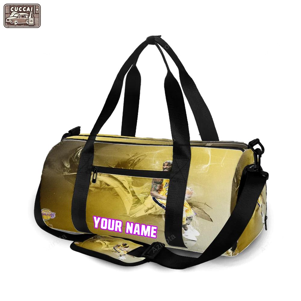 Los angeles lakers 24 kobe bryant v12 personalized name travel bag gym bag 1829 Travel Bag