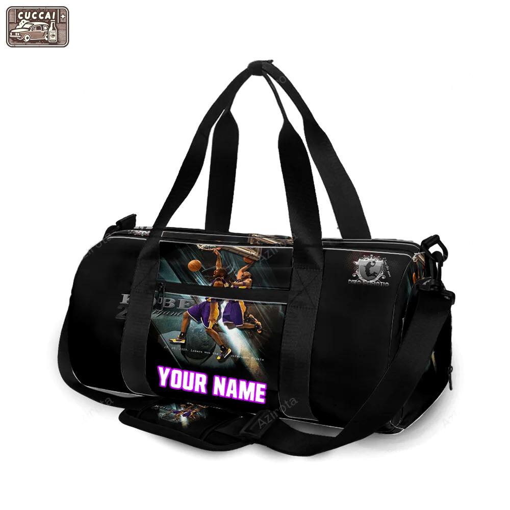 Los angeles lakers 24 kobe bryant v24 personalized name travel bag gym bag 773 Travel Bag
