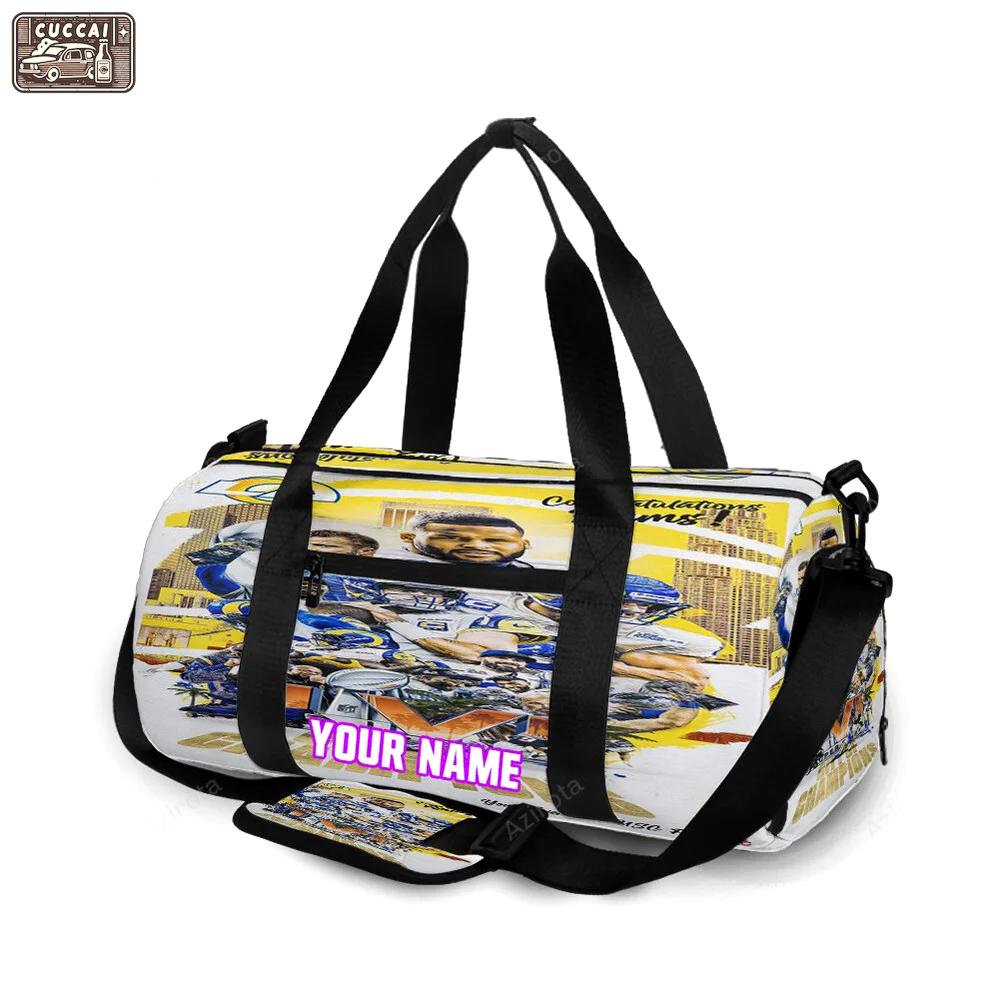 Los angeles rams all players10 personalized name travel bag gym bag 800 Travel Bag