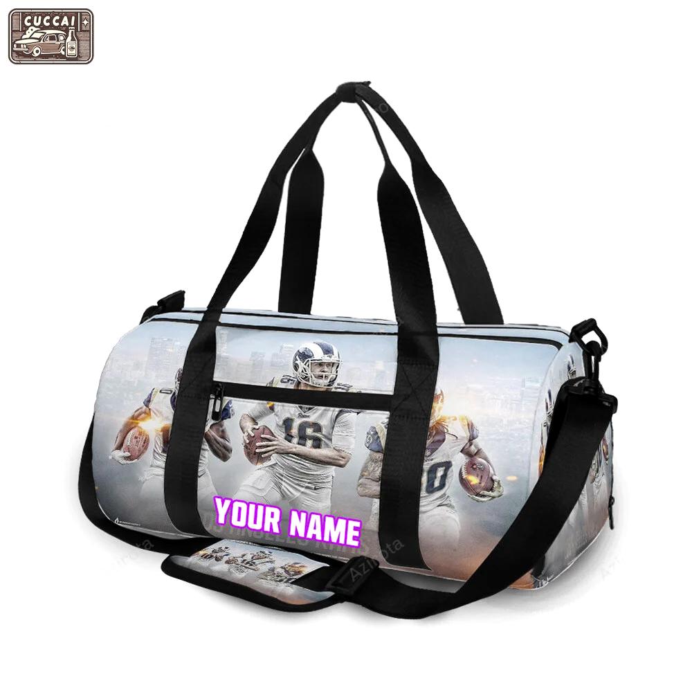 Los angeles rams all players3 personalized name travel bag gym bag 599 Travel Bag