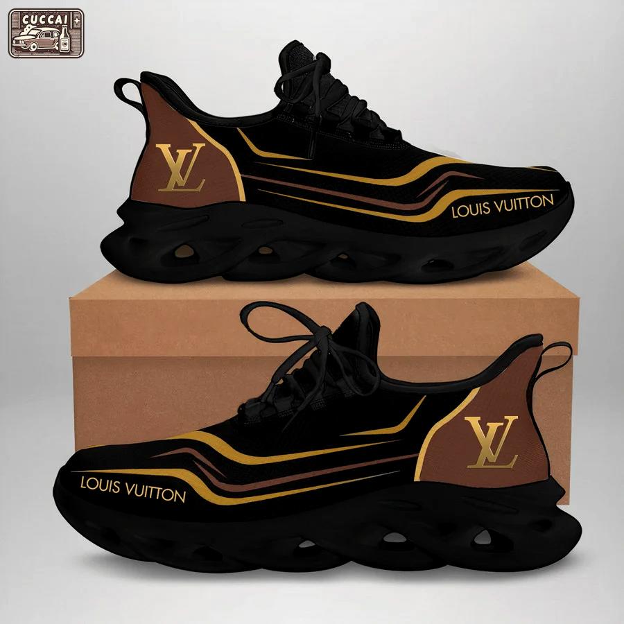 Louis vuitton brown max soul shoes sneakers lv luxury hot for men women Max Soul Shoes