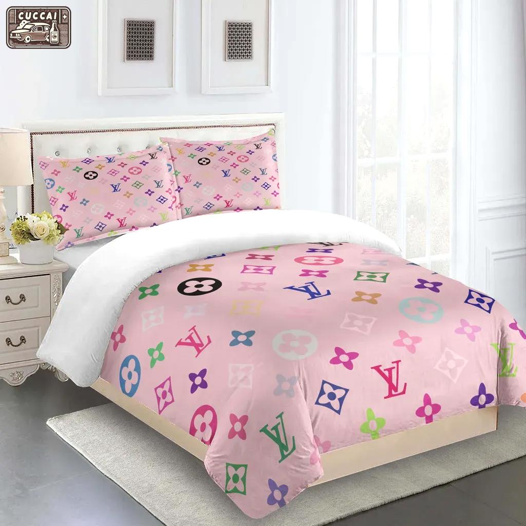 Louis vuitton fashion logo limited luxury brand bedding set  home decorations 10 Bedding Sets