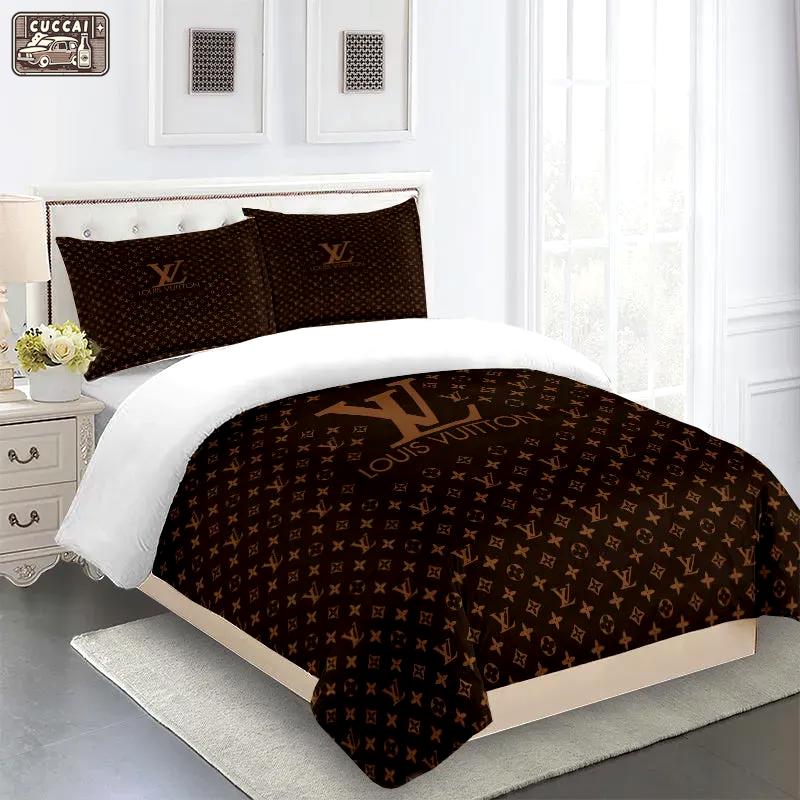Louis vuitton fashion logo limited luxury brand bedding set  home decorations 11 Bedding Sets