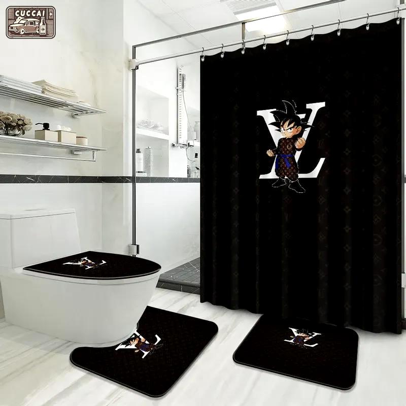 Louis vuitton hypebeast home decor bath mat bathroom sets luxury fashion brand Bathroom Set