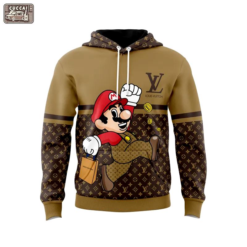 Louis vuitton mario unisex hoodie outfit for men women luxury brand clothing special gift Hoodie 3D