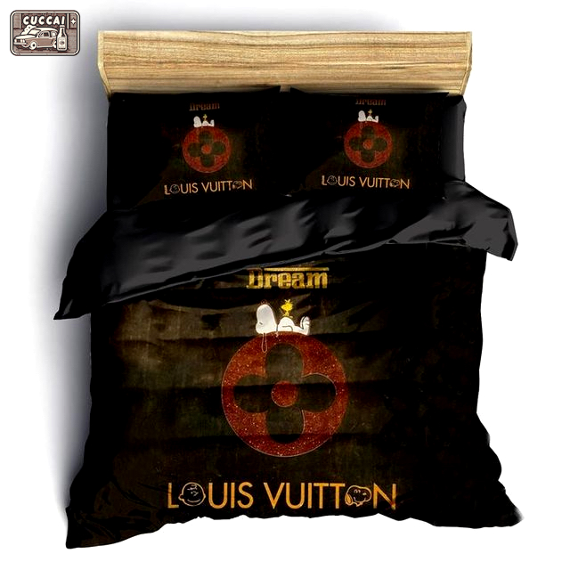 Louis vuitton snoopy logo type 100 Bedding Sets luxury ideas blankets sheets hyperbeast Bedroom home decor duvet bedclothes premium fashion brand covers bed linen bedspread