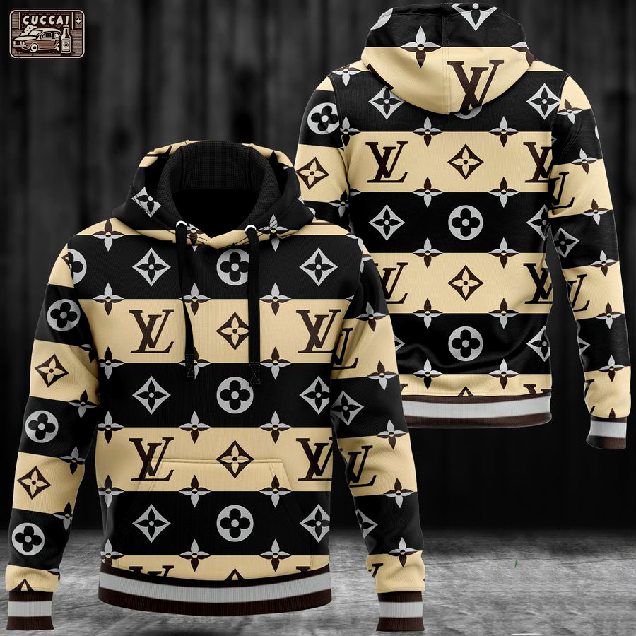 Louis vuitton unisex hoodie foren womenvuxury brand clothing clothes outfit 196 hdlux Zipper Hoodie 3D